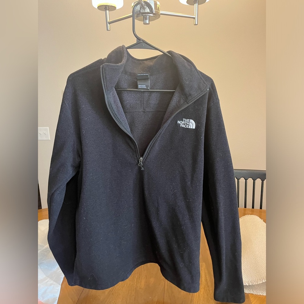 The North Face Black 1/2 Zip Fleece